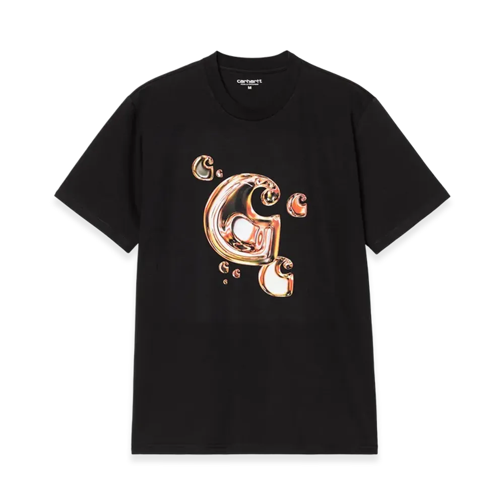 Carhartt WIP S/S Solar Chrome C-Logo T-Shirt "Black"