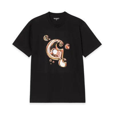 Carhartt WIP S/S Solar Chrome C-Logo T-Shirt "Black"