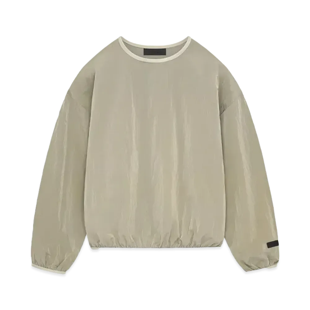 FEAR OF GOD ESSENTIALS Crinkle Nylon Pullover Crewneck "Garden Yellow"