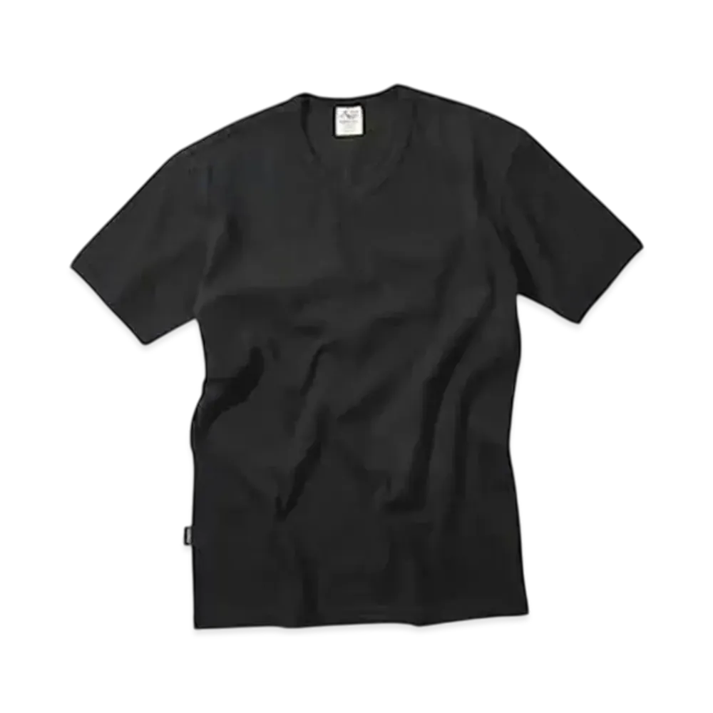 AVIREX Daily Wear Rib S/S T-Shirt "Black V"