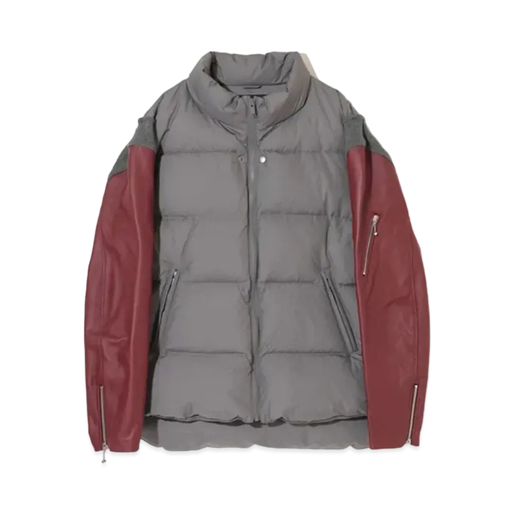 UNDERCOVER Sheepskin Sleeve Down Jacket "Gray"