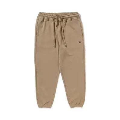 A BATHING APE APE Head One Point Sweat Pants "Beige"