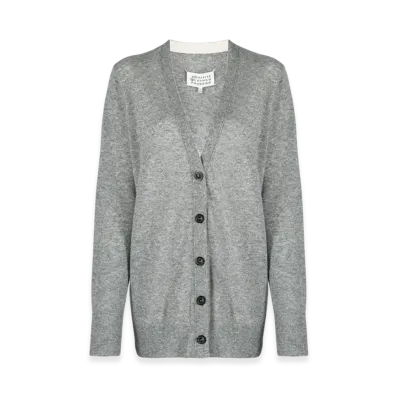Maison Margiela Women's Lambswool Cardigan "Grey"