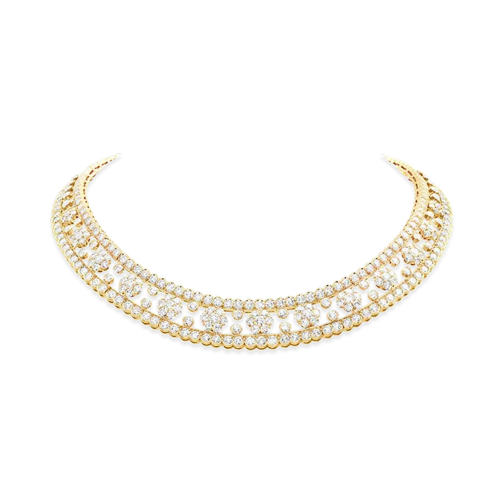 Van Cleef & Arpels Snowflake necklace "18K Yellow gold/Diamond"