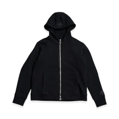 Chrome Hearts Y Not CH Patch Tagger Zipper Top Zip-Up Hoodie "Black"