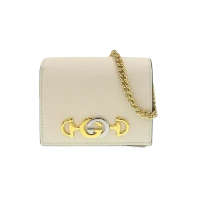 Gucci Zumi Chain Wallet "Ivory"