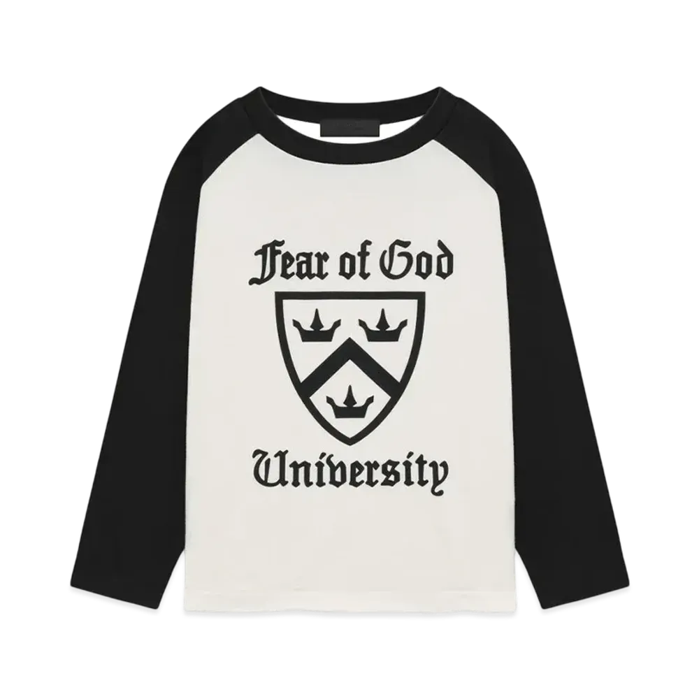 FEAR OF GOD Essentials Women's Tri-Blend Baseball Shirt "Shell"