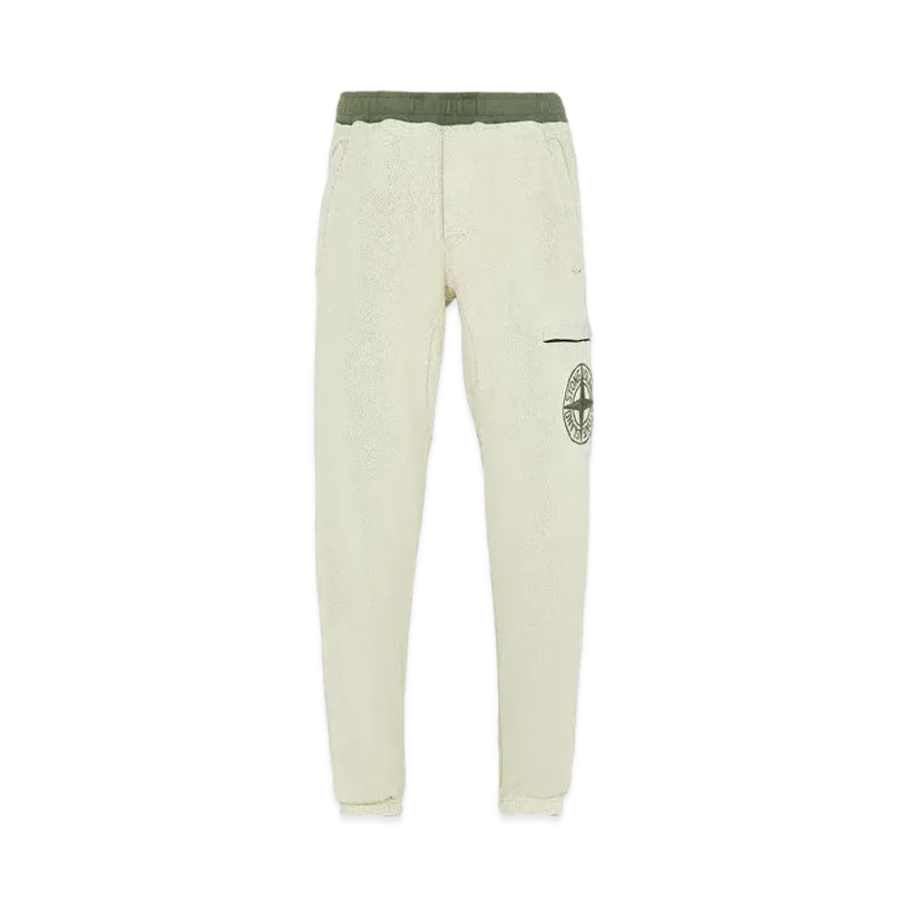 Stone Island 62937 DIAGONAL POLYESTER COTTON FLEECE_REGULAR FIT "Sage Green"