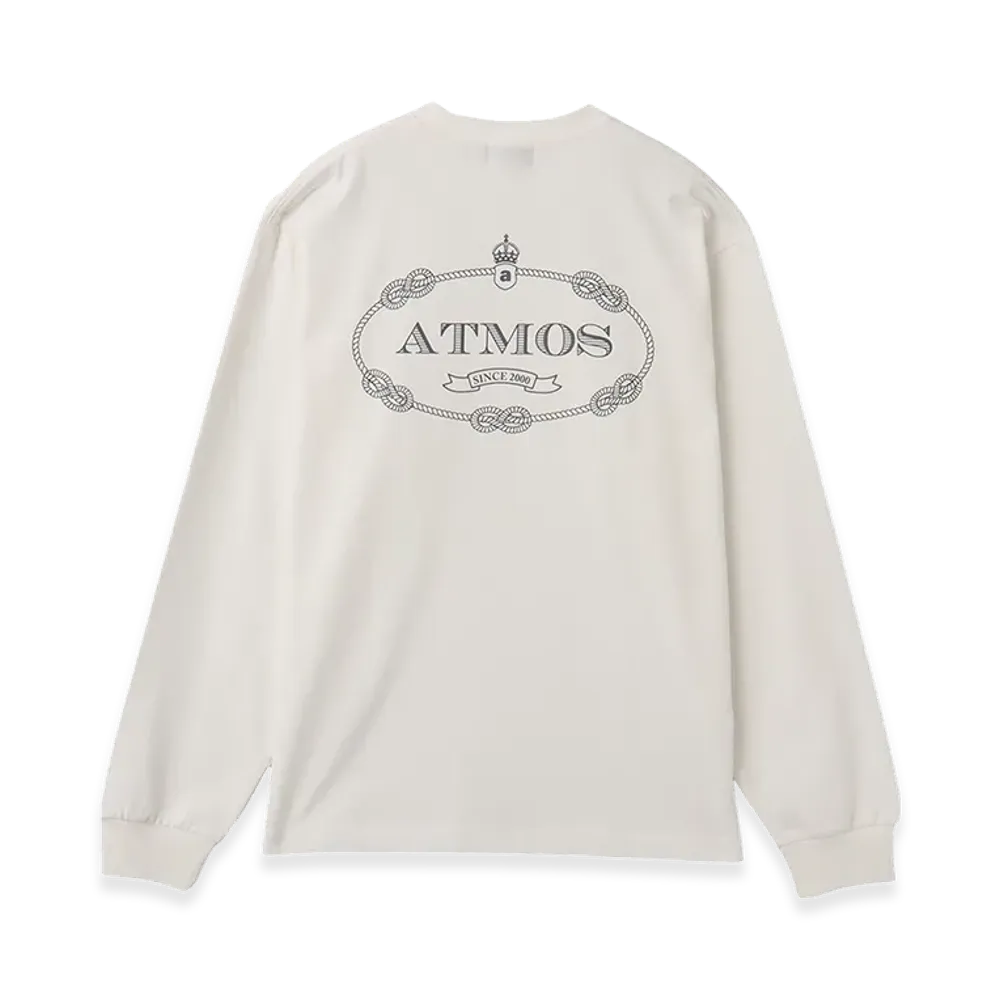 atmos Emblem Logo LS T-shirt "White"