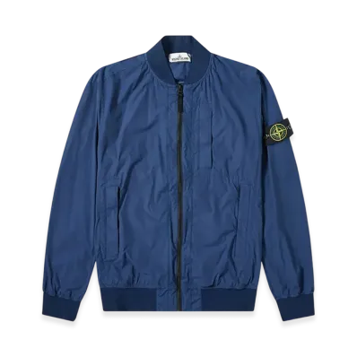 Stone Island 44431 Skin Touch Nylon TC Packable Bomber Jacket - 20SS "Marine Blue"