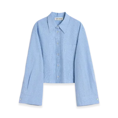 OUR LEGACY Balloon Shirt "Micro Chip Check Super Poplin"