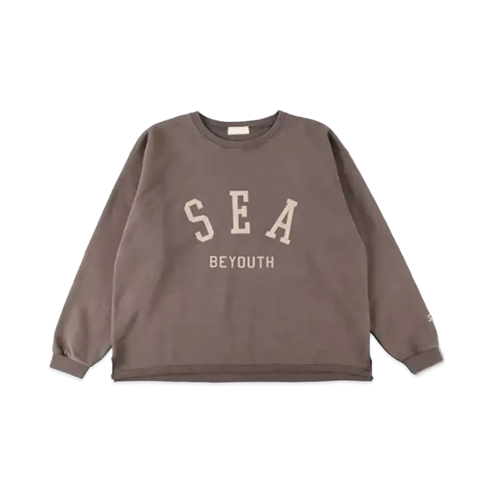 WIND AND SEA BYT (SEA-03-DLM) VT Wash Crew neck cut-sewn "Charcoal"