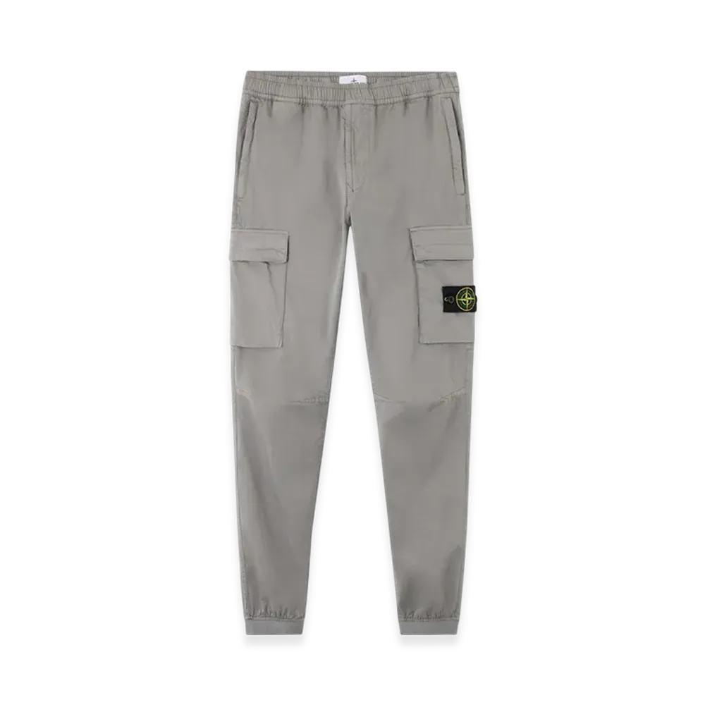 Stone Island 3100033 Satin In 93% Organic Cotton / 5% Wool / 2% Elastane "Cement"