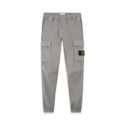 Stone Island 3100033 Satin In 93% Organic Cotton / 5% Wool / 2% Elastane "Cement"