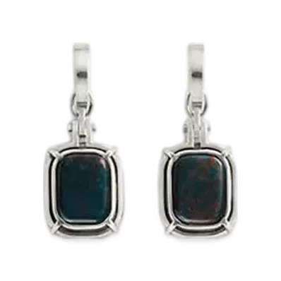 Bottega Veneta Mineral Earrings "Bloodstone"