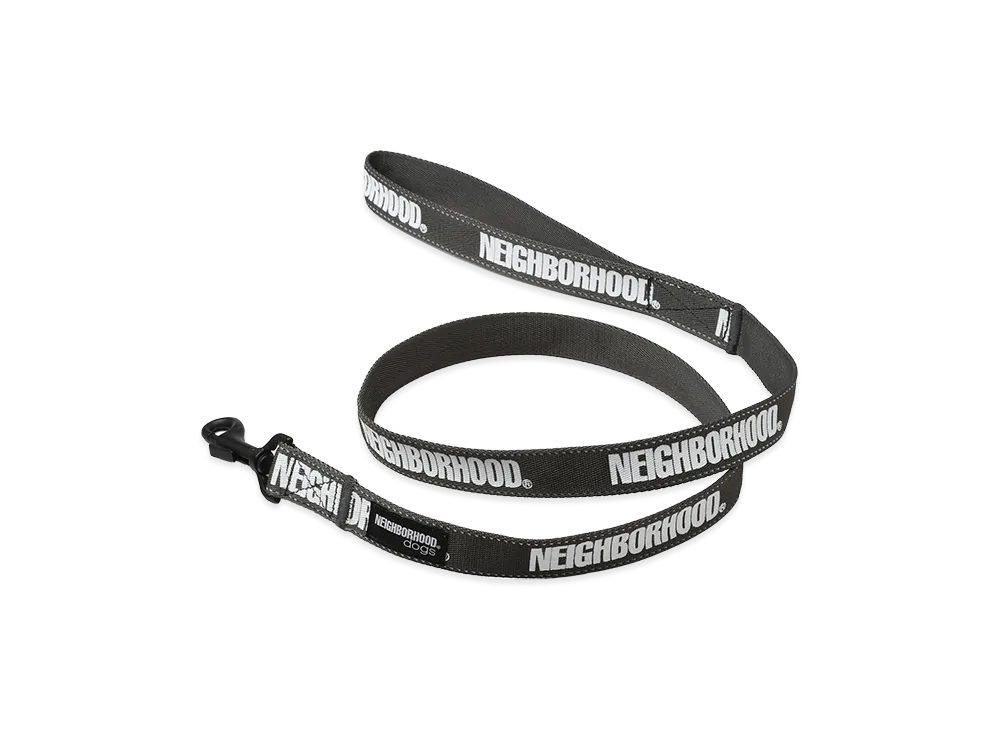 NEIGHBORHOOD Dog Leash Wide "Gray"
