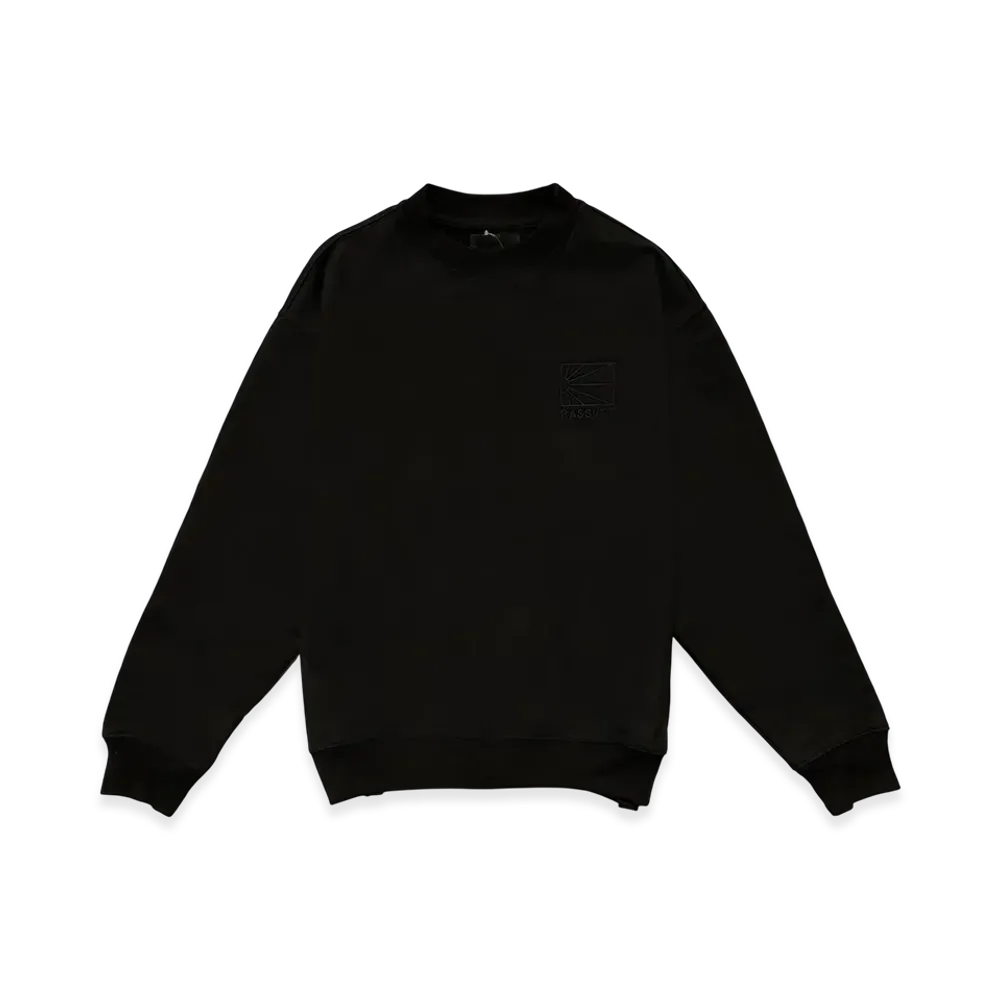 RASSVET Mini Logo Crewneck Sweatshirt "Black"