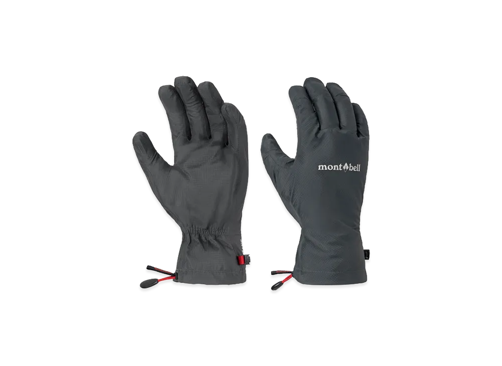 mont-bell Dry-Tec Rain Gloves "Dark Gray"