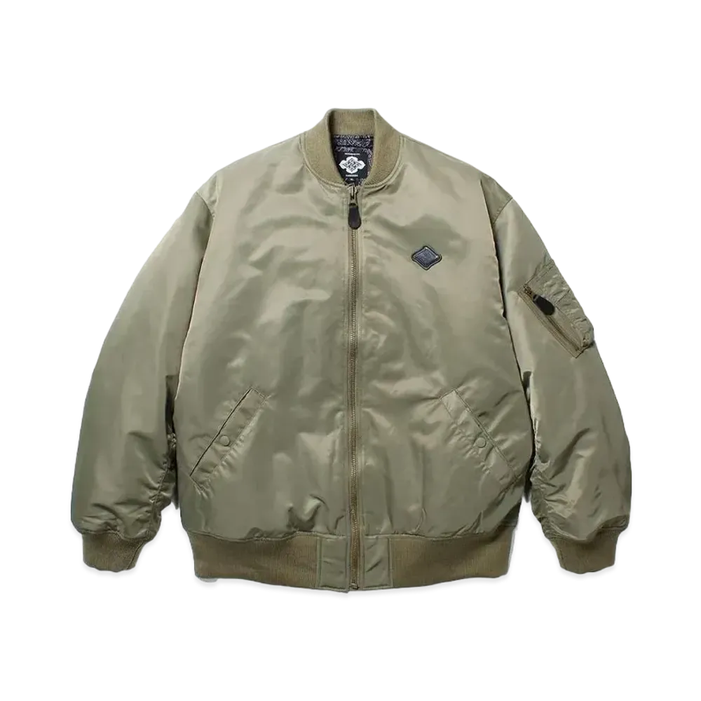APHRODITEGANG BUDSPOOL x GAKKIN 花罰 MA-1 Flight Jacket "Khaki"