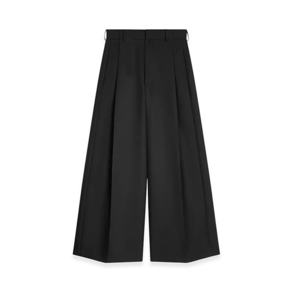 DRIES VAN NOTEN Wide Pleated Pants "Black"