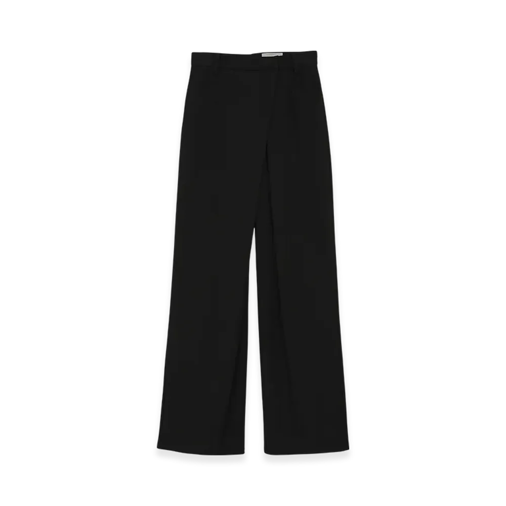 CLANE x Minami Tanaka Tuck Herringbone Slacks "Black"