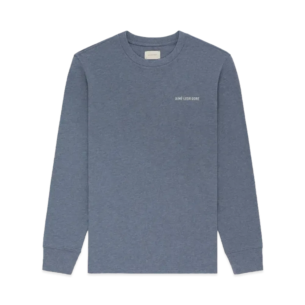 Aime Leon Dore Melange Uniform Long-Sleeve Tee "Blue"