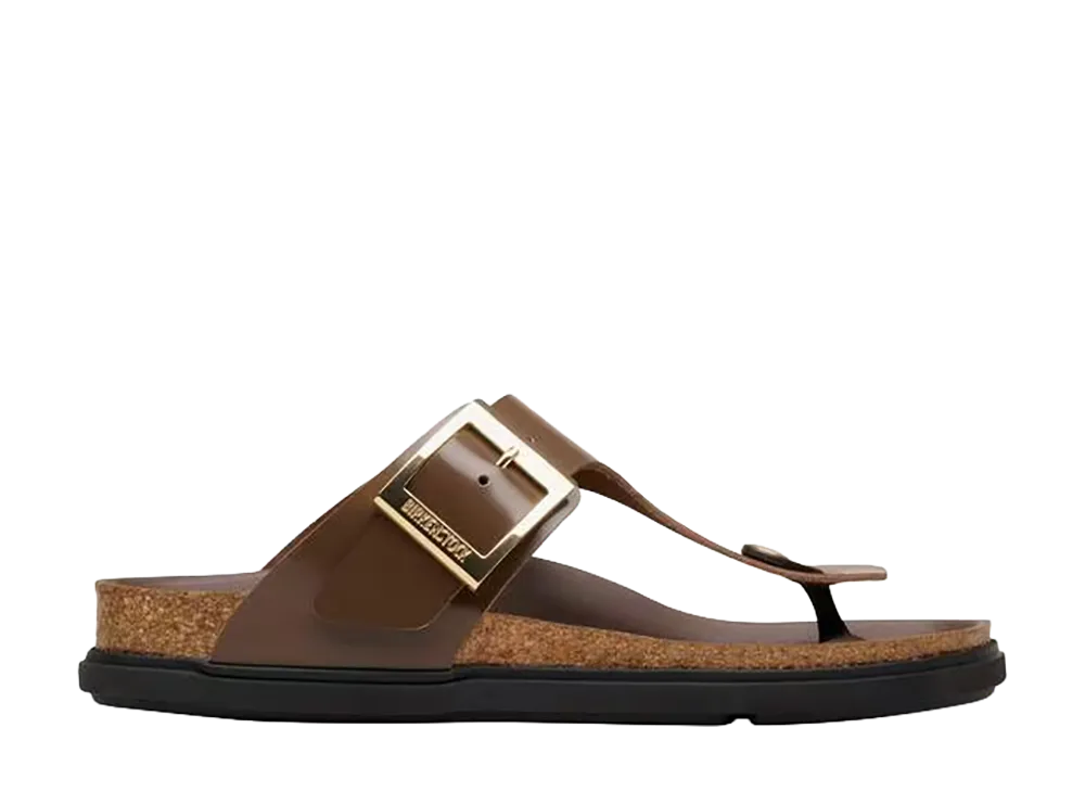 BIRKENSTOCK Women's Gizeh Droplet Buckle "High-Shine Carafe"