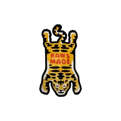 HUMAN MADE x KAWS Kaws Made Tiger Silk Rug "Yellow"