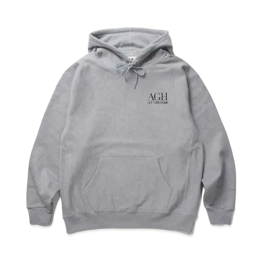 APHRODITEGANG AGH LOGO HEAVY WEIGHT HOODED SWEAT SHIRT "Grey"