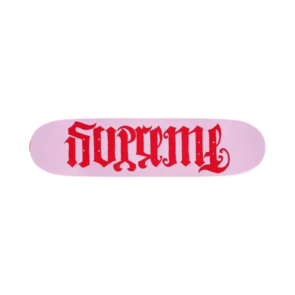 Supreme Ambigram Skateboard "Pink"