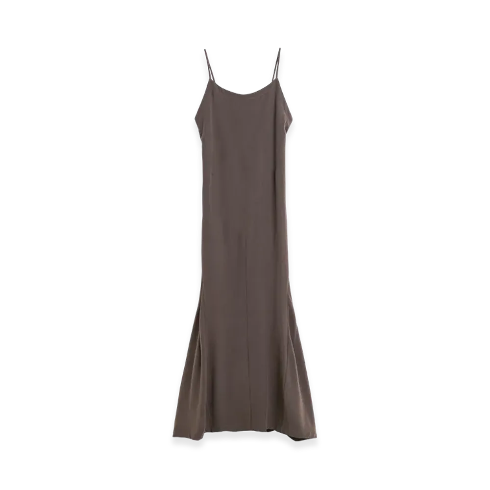OUR LEGACY Women's Naiad Dress "Chocolate Plum Rustic Lyocell"