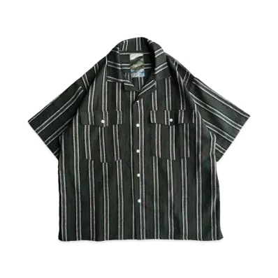 BALLSY.BROTHERS vintage striped shirt "Green"