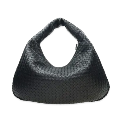 Bottega Veneta Lambskin Hand Bag "Black"