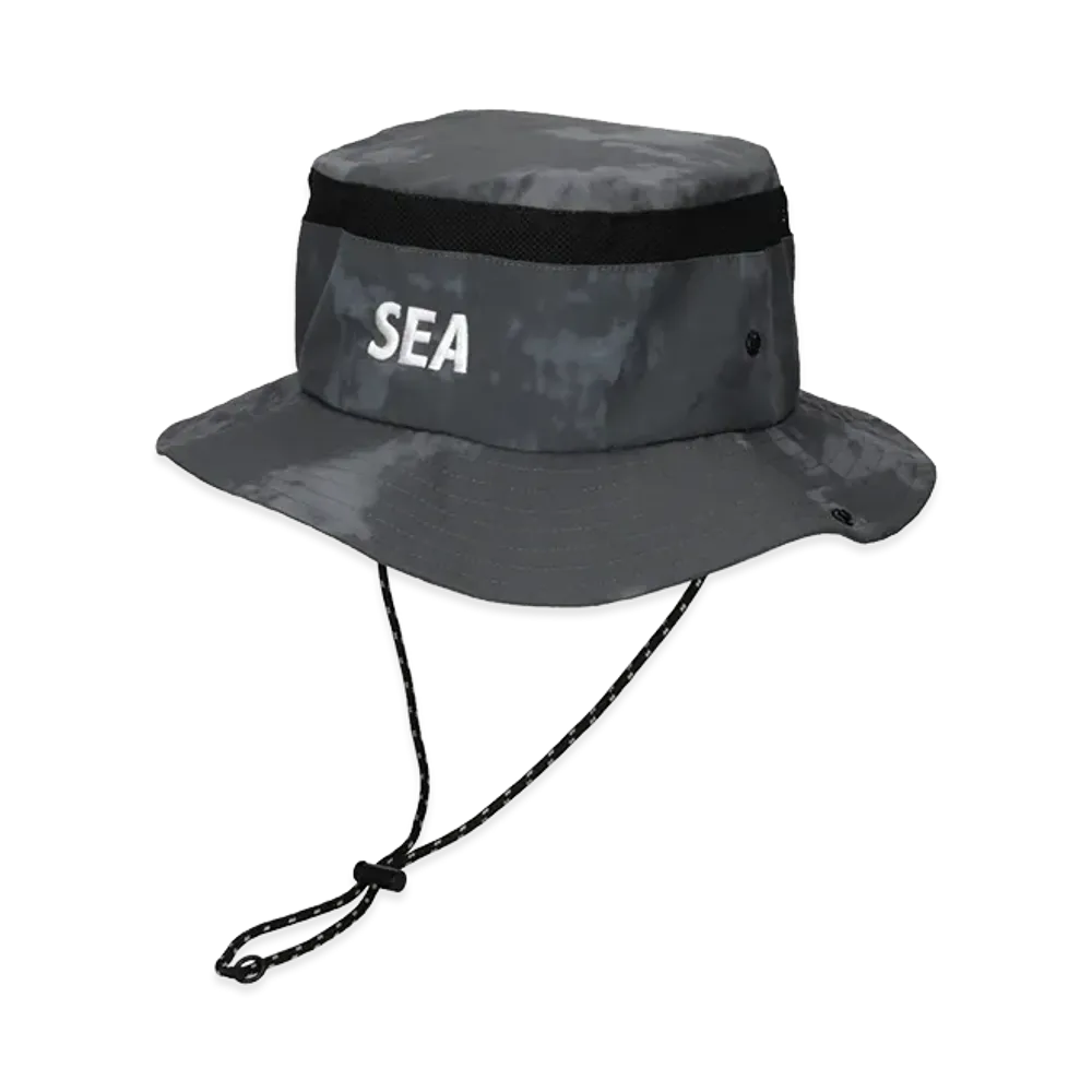 WIND AND SEA Nylon Safari Hat "Navy/Gray"