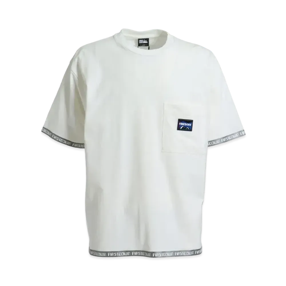 FIRST DOWN REFLECT LOGO S/S T "Off White"