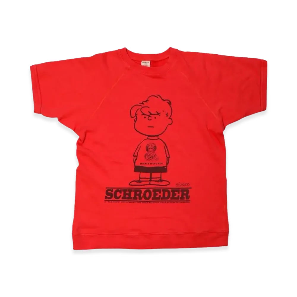 SAPEur x PEANUTS Schroeder S/S Sweat "Pink"
