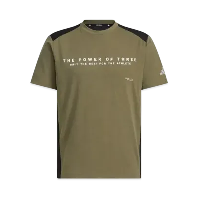 adidas Adaptation Double Knit Short Sleeve T-Shirt "Olive Strata"