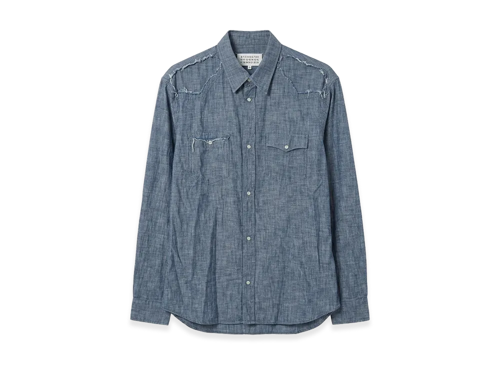 Maison Margiela Cut out Dungaree Shirt "Indigo"