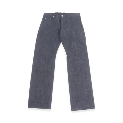 Chrome Hearts CH Cross Button Horseshoe Logo Scroll Label Denim Pants "Indigo"