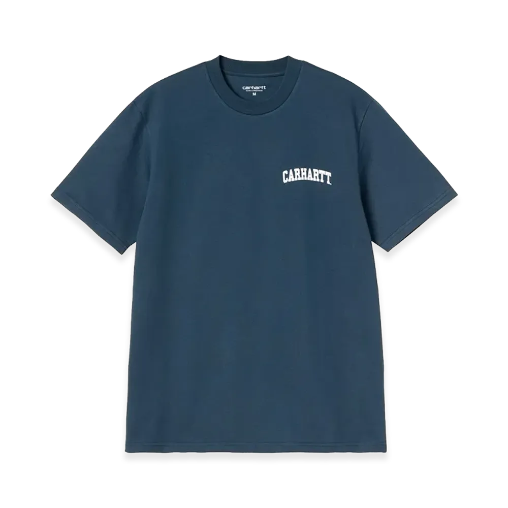 Carhartt WIP S/S University Script T-Shirt "Blue River/White"