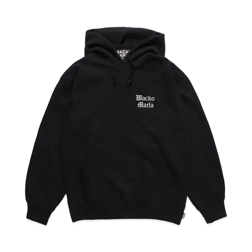 WACKO MARIA Heavy Weight Pull Over Hooded Sweat Shirt "Black"
