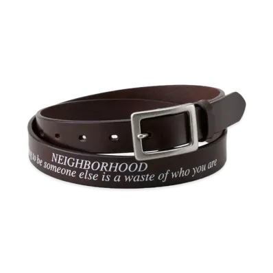 NEIGHBORHOOD Leather Narrow Belt "Brown"