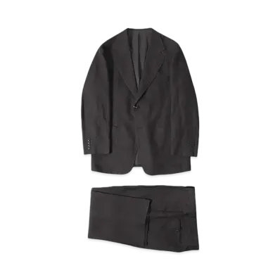 COMOLI Linen Suit "Chacoal"