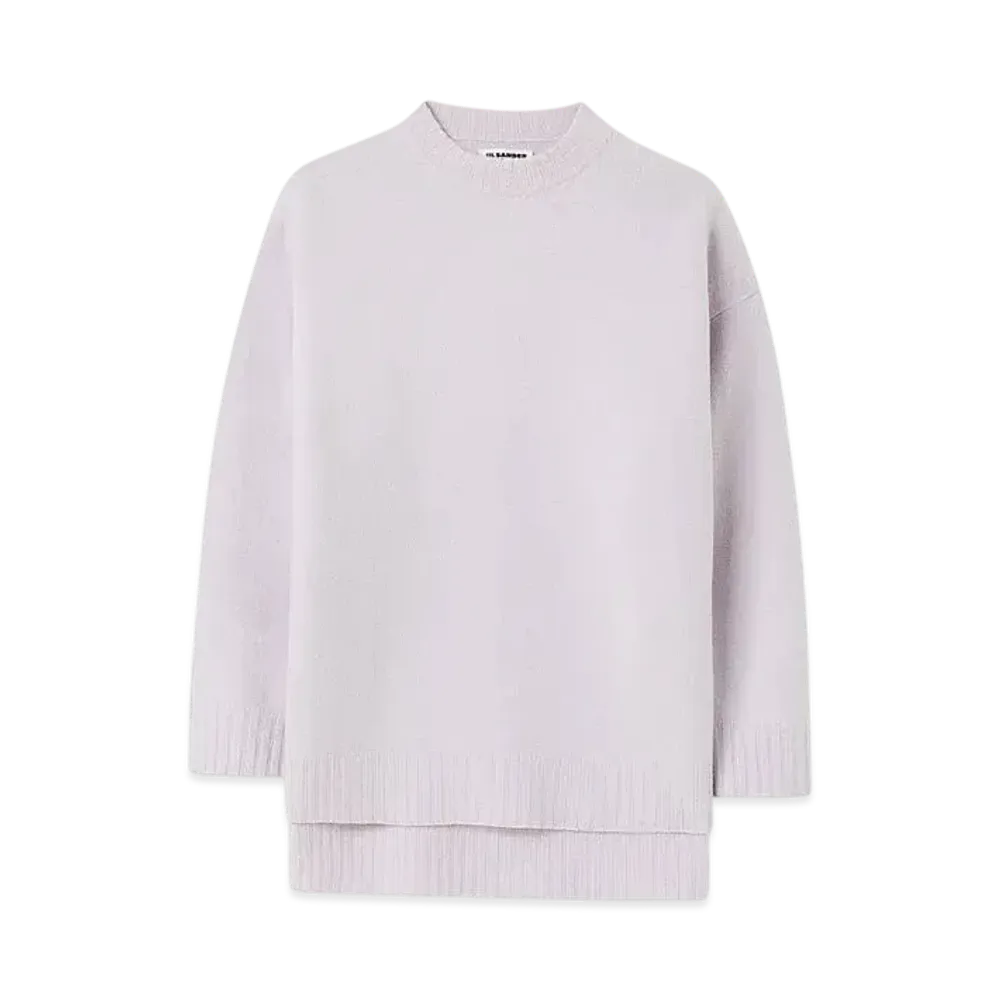 Jil Sander Women's Crew-Neck Sweater "Lilac Sky"
