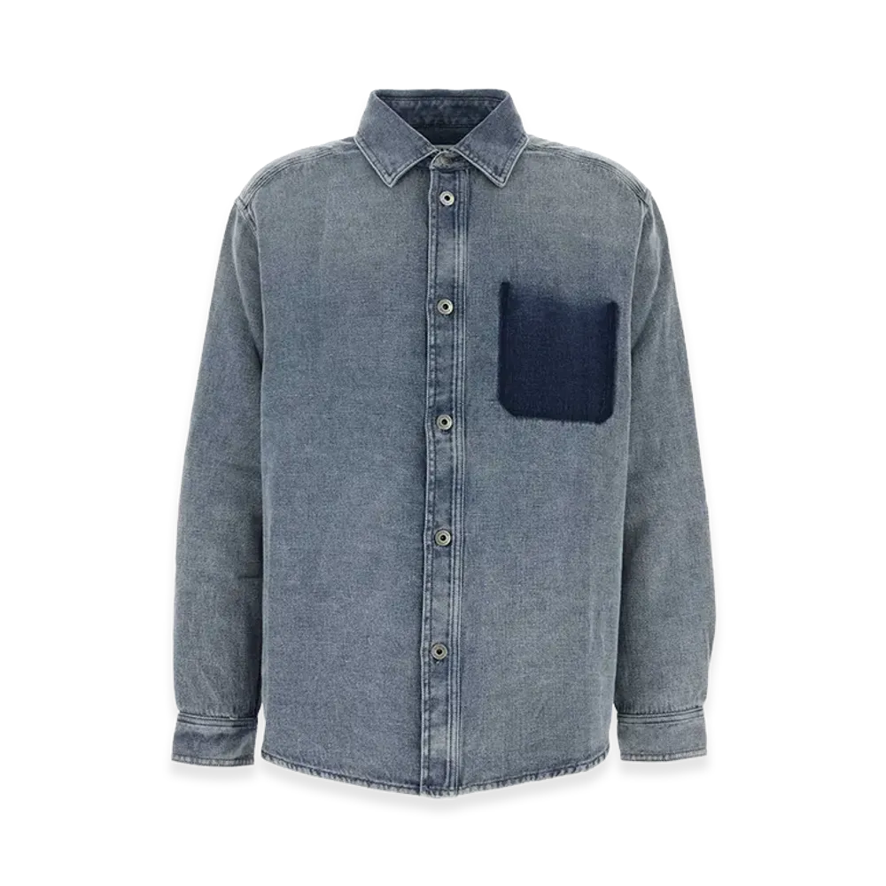 LOEWE Cotton Blend Oversize Shirt "Blue"