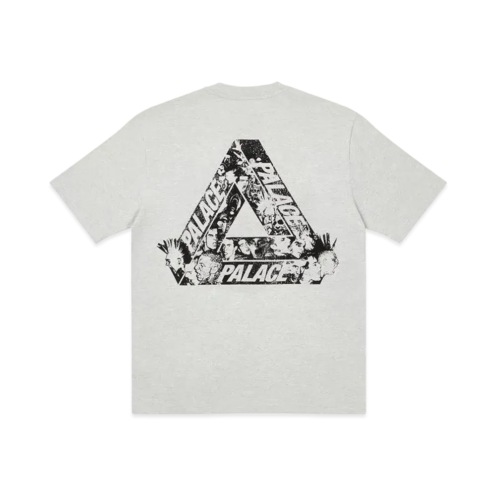 PALACE TRI-HEADS T-SHIRT "Grey Marl"