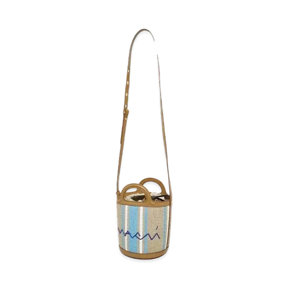 MARNI SHOULDER BAG "CIGAR/OPAL/LILY WHITE"