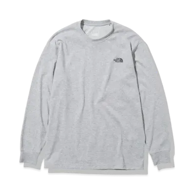 The North Face L/S BACK SQUARE LOGO TEE "Mix Grey"