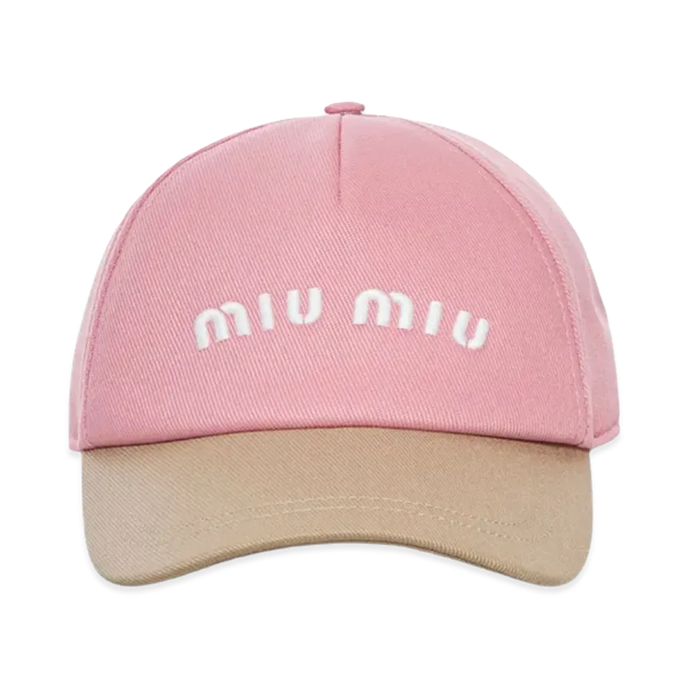 MIU MIU Women's Baseball Cap With Logo "Pink"