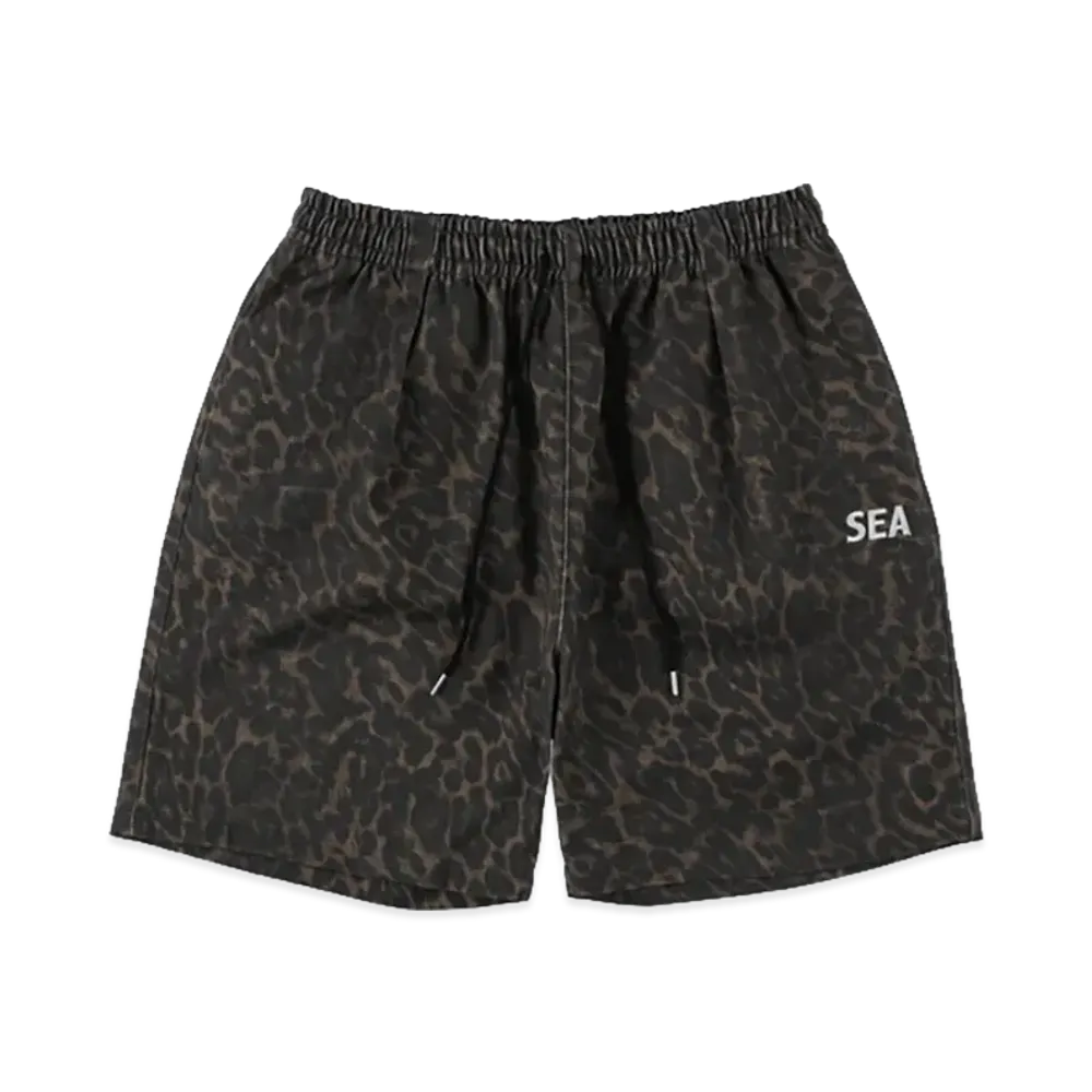 WIND AND SEA Pattern Logo Shorts "Leopard"